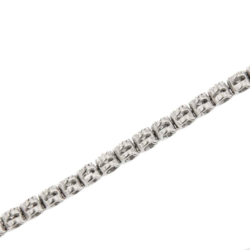 Bracelet Bracelet tennis en or blanc 18 ct avec diamants 2,76 ct 58 Facettes 14758