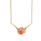 Collier Scavia - Collier en or jaune 18 ct avec corail rose et diamants 58 Facettes 28810