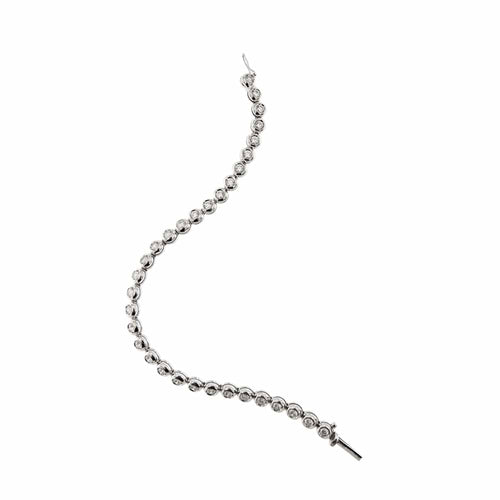 Bracelet Bracelet tennis en or blanc 18 ct et diamants 2,88 ct 58 Facettes 32422