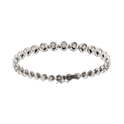 Bracelet Bracelet tennis en or blanc 18 ct et diamants 2,88 ct 58 Facettes 32422