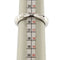 Bague Bague en or blanc 18 ct avec diamants et pierres précieuses 58 Facettes 34070