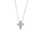 Collier Collier avec croix et diamants en or blanc 18 carats 58 Facettes 29901