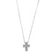 Collier Collier avec croix et diamants en or blanc 18 carats 58 Facettes 29901