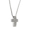 Collier Collier avec croix et diamants en or blanc 18 carats 58 Facettes 29901