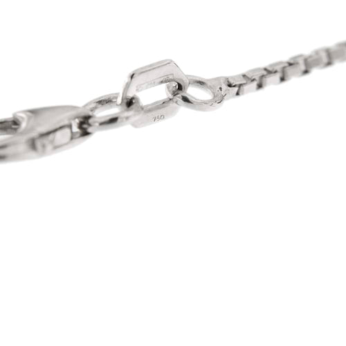 Collier Collier avec croix et diamants en or blanc 18 carats 58 Facettes 29901