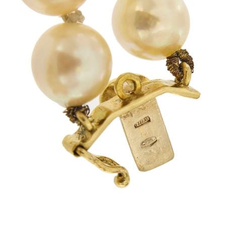 Collier Collier - Deux rangs de perles en or jaune 18 ct 58 Facettes 34189
