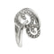 Bague 54 Bague spirale contrarié en or blanc 18 ct et diamants 58 Facettes 16182