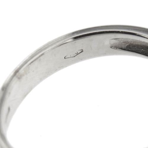 Bague 54 Bague spirale contrarié en or blanc 18 ct et diamants 58 Facettes 16182