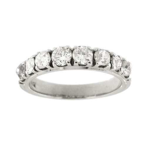 Bague 55 Bague rivière en or blanc 18 carats avec diamants 1,14 ct 58 Facettes 25585