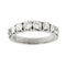Bague 55 Bague rivière en or blanc 18 carats avec diamants 1,14 ct 58 Facettes 25585