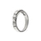 Bague 55 Bague rivière en or blanc 18 carats avec diamants 1,14 ct 58 Facettes 25585