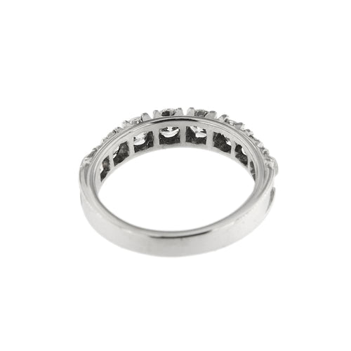 Bague 55 Bague rivière en or blanc 18 carats avec diamants 1,14 ct 58 Facettes 25585