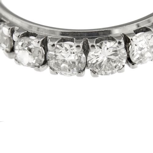 Bague 55 Bague rivière en or blanc 18 carats avec diamants 1,14 ct 58 Facettes 25585