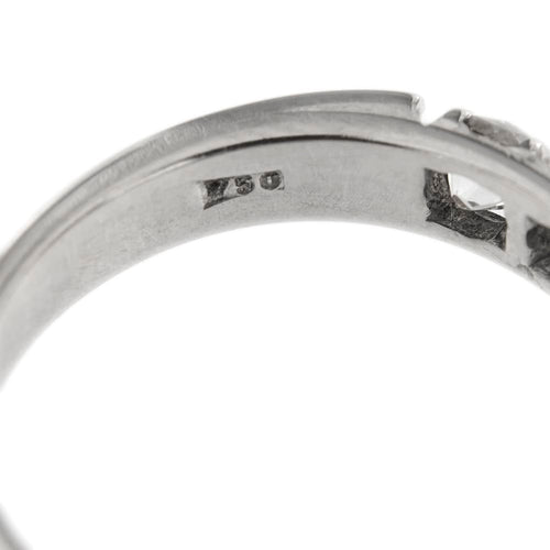 Bague 55 Bague rivière en or blanc 18 carats avec diamants 1,14 ct 58 Facettes 25585
