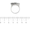 Bague Bague rivière triple en or blanc 18 ct avec diamants 0,48 ct 58 Facettes 30234