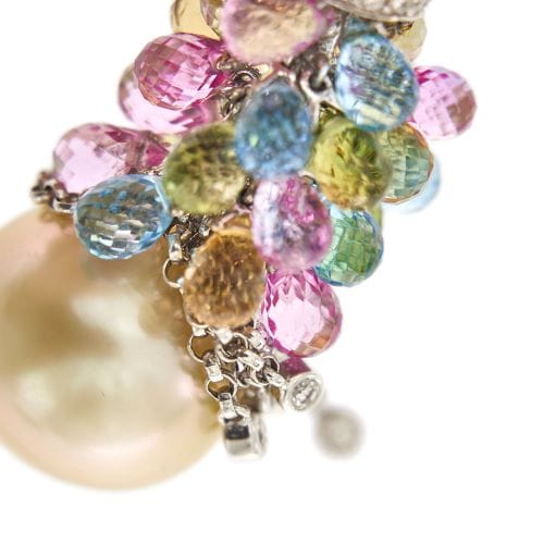 Collier Collier avec pendentif en or blanc 18 ct, perle et diamants 58 Facettes 30440