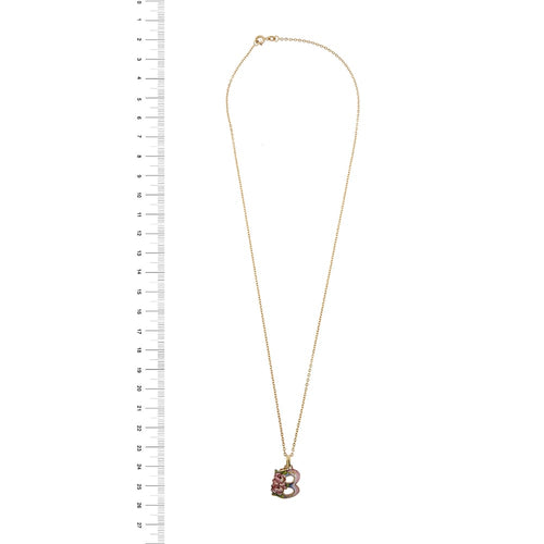 Collier Gabriella Rivalta - Collier maille forçat avec pendentif lettre B en or jaune 58 Facettes 34545