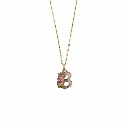 Collier Gabriella Rivalta - Collier maille forçat avec pendentif lettre B en or jaune 58 Facettes 34545