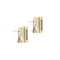 Boucles d'oreilles Boucles d'oreilles rectangulaires en or jaune et blanc 18 ct, diamants 58 Facettes 34505