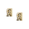 Boucles d'oreilles Boucles d'oreilles rectangulaires en or jaune et blanc 18 ct, diamants 58 Facettes 34505