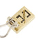 Boucles d'oreilles Boucles d'oreilles rectangulaires en or jaune et blanc 18 ct, diamants 58 Facettes 34505