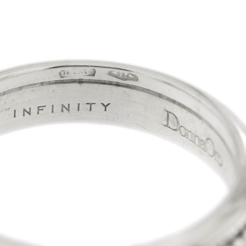 Bague 54 Donna Oro Infinity - Bague éternité en or blanc 18 ct avec diamants 0,60 ct 58 Facettes 26509