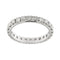 Bague 59 Bague éternelle - Alliance en or blanc 18 kt et diamants 1,20 ct 58 Facettes 26688