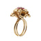 Bague Bague bouquet en or rose 18 ct avec rubis 58 Facettes 33247