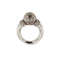 Bague 55 Bague - Perle de Tahiti et diamants en or blanc 18 ct 58 Facettes 34976