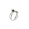 Bague Bague contrariée en or blanc 18 ct avec saphir et diamants 58 Facettes 34539