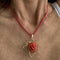 Pendentif Pendentif - Rose en corail en or jaune 18 ct 58 Facettes 37431