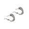 Boucles d'oreilles Boucles d’oreilles - Demi-créoles en or blanc 18 ct et diamants 58 Facettes 37833