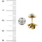 Boucles d'oreilles Boucles d’oreilles point de lumière vintage en or 18 ct et diamants 0,50 ct 58 Facettes 13584