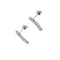 Boucles d'oreilles Boucles d’oreilles pendantes en or blanc 18 ct et diamants 58 Facettes 35094