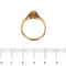 Bague Bague solitaire vintage fleur en or rose 18 ct avec diamant 0,35 ct 58 Facettes 30429