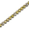 Bracelet Bracelet tennis en or blanc 18 ct avec quartz citrines et diamants 58 Facettes 36433