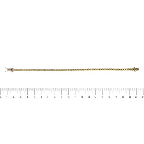 Bracelet Bracelet tennis en or blanc 18 ct avec quartz citrines et diamants 58 Facettes 36433