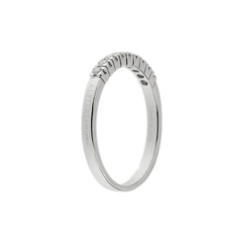 Bague Alfieri & St. John - Bague rivière en or blanc 18 ct avec diamants 0,27 ct 58 Facettes 35584