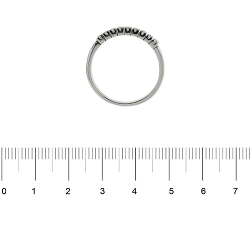 Bague Alfieri & St. John - Bague rivière en or blanc 18 ct avec diamants 0,27 ct 58 Facettes 35584