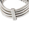 Bague Bague rivière ondulée en or blanc 18 ct avec émeraudes, saphirs, rubis et diamants 58 Facettes 33645