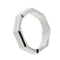 Bague 57 Gucci Link To Love - Bague alliance octogonale rainurée en or blanc 18 ct 58 Facettes 38246