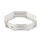 Bague 57 Gucci Link To Love - Bague alliance octogonale rainurée en or blanc 18 ct 58 Facettes 38246