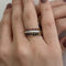 Bague 55 Trio de bagues rivière en or 18 ct avec saphirs, rubis et diamants 58 Facettes 29582