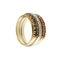 Bague 55 Trio de bagues rivière en or 18 ct avec saphirs, rubis et diamants 58 Facettes 29582