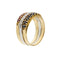 Bague 55 Trio de bagues rivière en or 18 ct avec saphirs, rubis et diamants 58 Facettes 29582