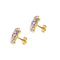 Boucles d'oreilles Gabriella Rivalta - Boucles d’oreilles fleurs émaillées en or jaune 18 ct 58 Facettes 36332