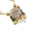 Collier Gabriella Rivalta - Collier fleur émaillée en or jaune 18 ct avec diamants 58 Facettes 36202