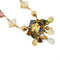 Collier Gabriella Rivalta - Collier fleur émaillée en or jaune 18 ct avec diamants 58 Facettes 36202