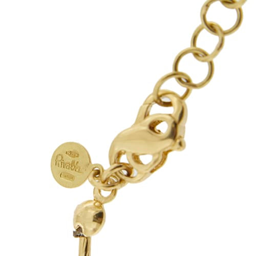 Collier Gabriella Rivalta - Collier fleur émaillée en or jaune 18 ct avec diamants 58 Facettes 36202