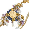 Collier Gabriella Rivalta - Collier fleur émaillée en or jaune 18 ct et diamants 58 Facettes 36199